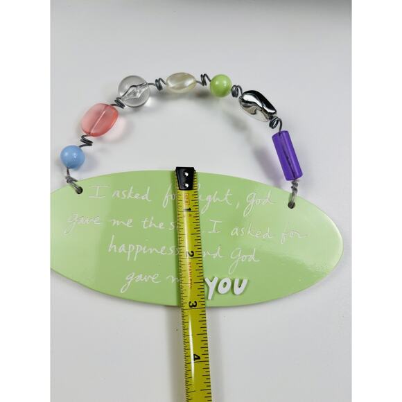 Sandra Magsamen 3X7" Oval Sign: I ASKED FOR LIGHT, GOD GIVE ME THE SUN….. - Picture 4 of 7